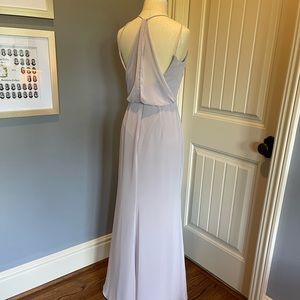 Bella Bridesmaid Dress in Taupe with Fun Back Detailing